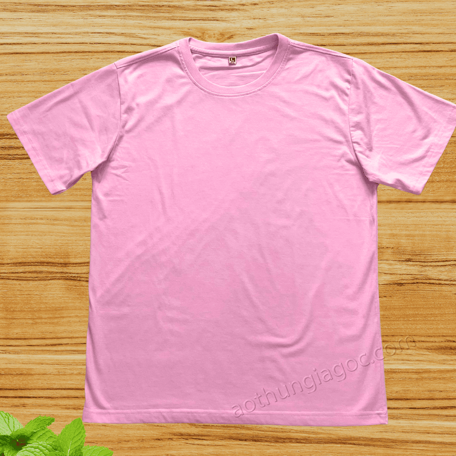 Áo Thun Cotton 2 Chiều 65/35 Màu Hồng